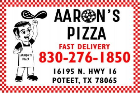 Aaron's Pizza Poteet Texas
